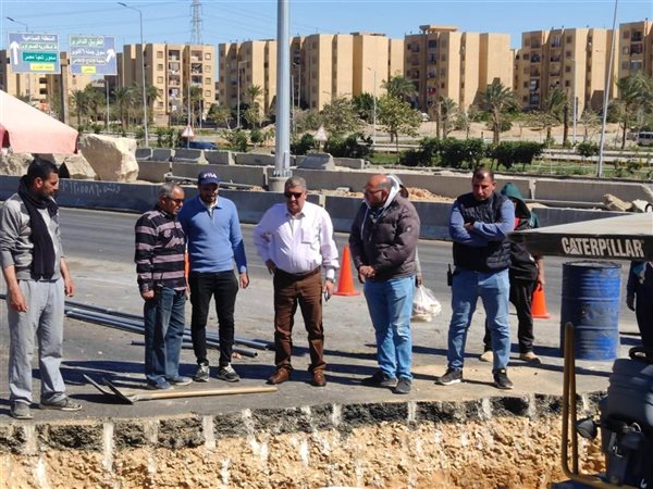 رئيس جهاز حدائق أكتوبر يوجه بسرعة إنهاء أعمال الطريق الأوسطي وفتحه أمام الحركة المرورية