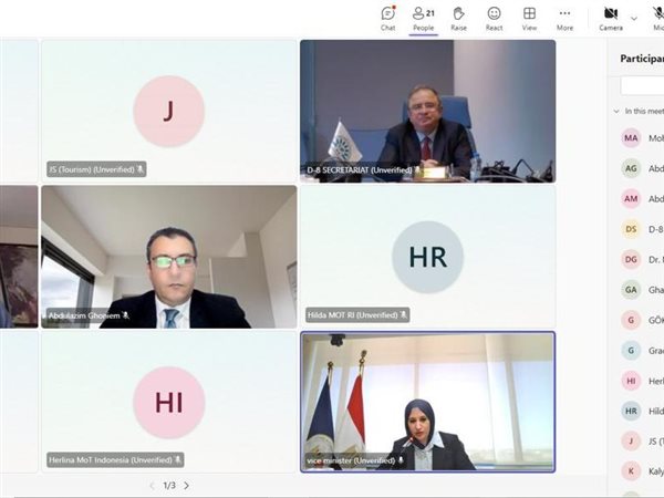 نائب وزير السياحة تقود اجتماع D-8 لبحث حوكمة الذكاء الاصطناعي في السياحة