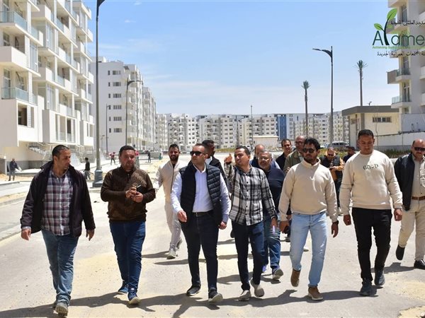 جولة موسعة لرئيس جهاز العلمين الجديدة بكمبوند “مزارين” لمتابعة نسب الإنجاز ودفع معدلات التنفيذ