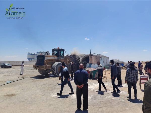 تنفيذ 15 قرار إزالة و19 قرار غلق بالأحياء الأول والثاني والثالث بالعلمين الجديدة