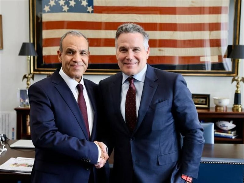 د. بدر عبد العاطي والسيناتور ديفيد ماكورميك