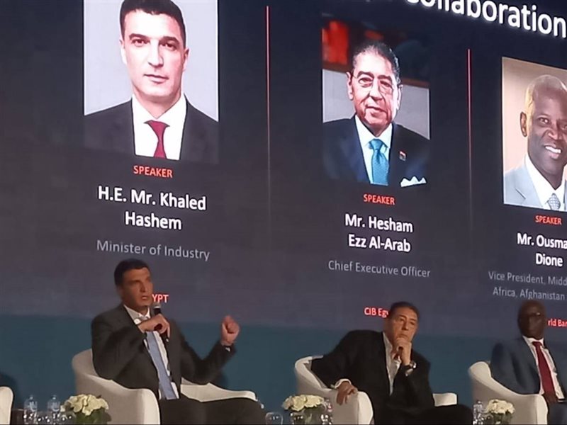 وزير الصناعة يلقي