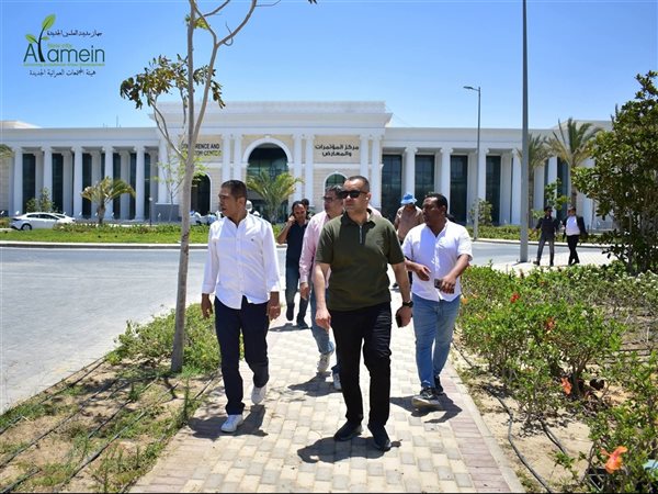 استعدادا لاستقبال الفعاليات الدولية.. رئيس جهاز العلمين الجديدة يتابع أعمال التشطيبات بمركز المؤتمرات والمعارض