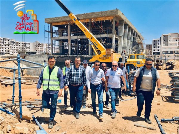 رئيس0جهاز حدائق العاصمة يتابع الموقف التنفيذى لمحطة صرف صحي جنوب منطقة 2350 فدان