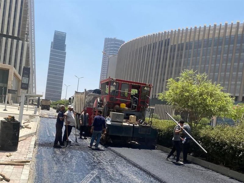 أعمال الطرق بالعاصمة