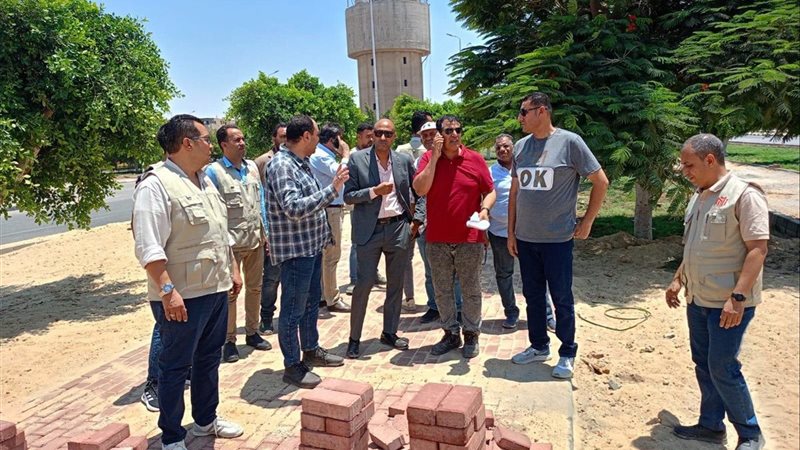 رئيس جهاز مدينة الشروق يتابع انطلاق تطوير الطريق الأوسط