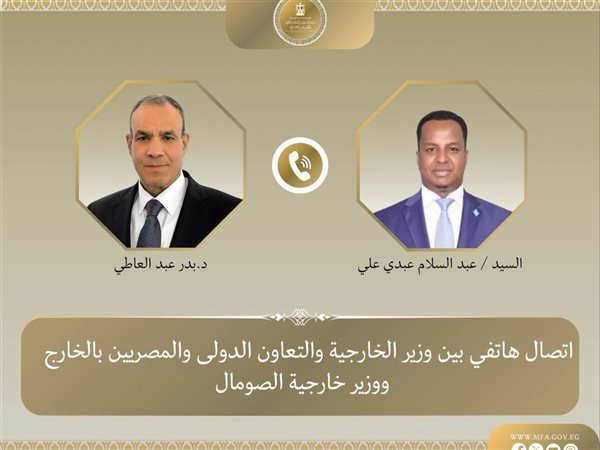 وزير الخارجية يبحث مع نظيره الصومالي تعزيز العلاقات ودعم استقرار القرن الأفريقي