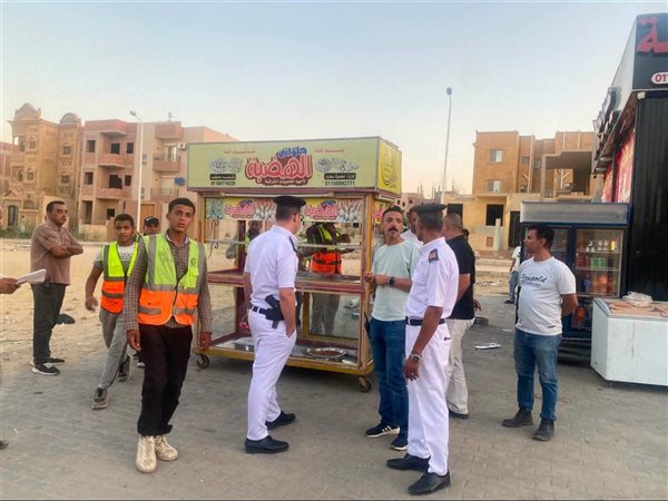 حملات مكثفة لضبط المخالفات والحفاظ على المظهر الحضاري بحدئق اكتوبر 