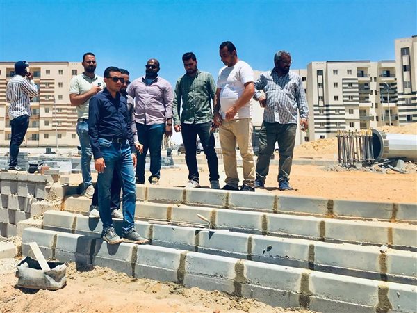 حدائق العاصمة تتحول لخلية عمل لإنجاز المرحلة الخامسة من سكن لكل المصريين