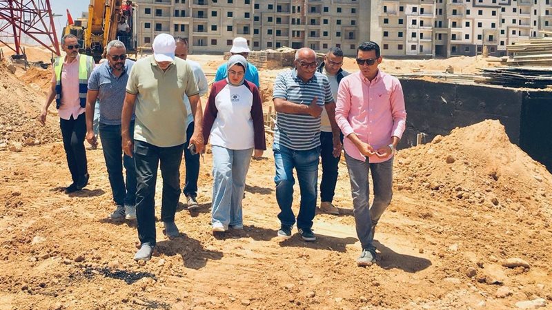 رئيس جهاز حدائق العاصمة يتفقد مشروع محطة صرف صحي 