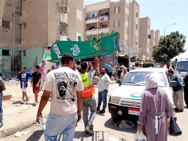 حملات مكثفة بـ6 أكتوبر لإزالة الإشغالات والمخالفات والحفاظ على المظهر الحضاري