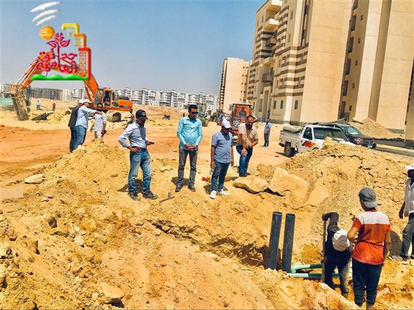 رئيس جهاز حدائق العاصمة يتفقد معدلات تنفيذ الطرق والمرافق بسكن لكل المصريين 
