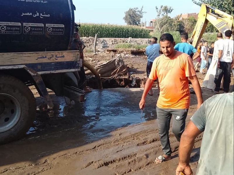 فريق مياه القليوبية اليوم 