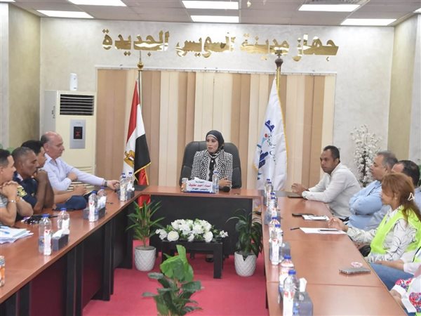 الحماية المدنية تدرب العاملين بجهاز السويس الجديدة على مواجهة الحرائق والطوارئ