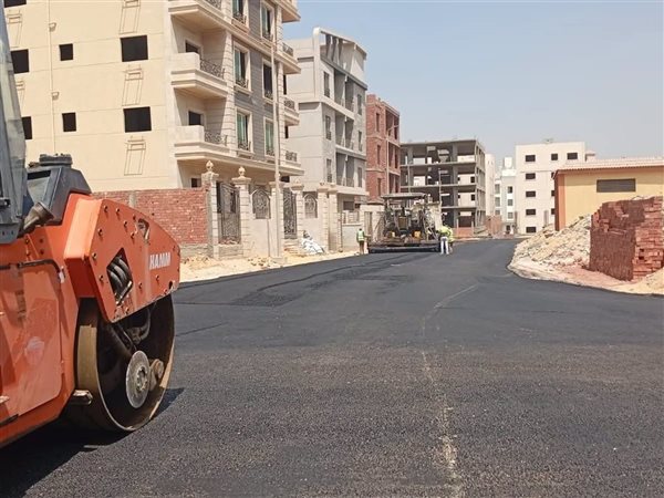 الانتهاء من أعمال الأسفلت بالكامل بمنطقة C ببيت الوطن – امتداد النرجس الجديدة بالقاهرة الجديدة