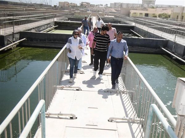 رئيس جهاز السويس الجديدة تتفقد محطة معالجة الصرف الصناعي وتوجه برفع جاهزيتها