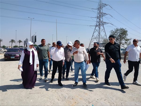 رئيس جهاز حدائق أكتوبر يتابع تطوير طريق سوق الجملة ورفع كفاءة منطقة الأندلس