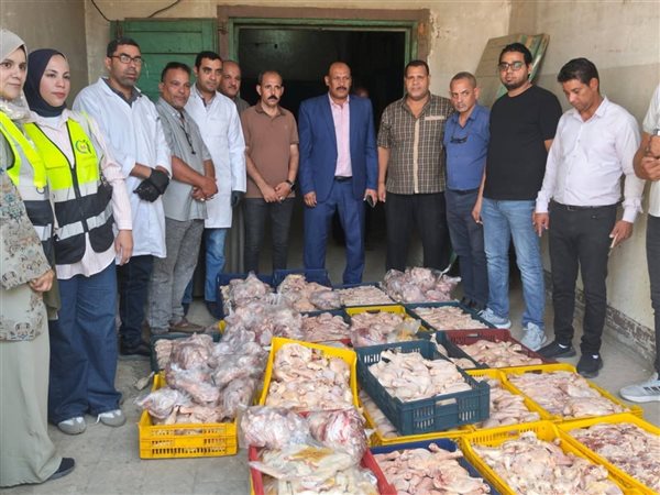 ضبط 460 كيلو لحوم دواجن و10 أطنان كيماوي و15 ألف آيس كريم بسوهاج