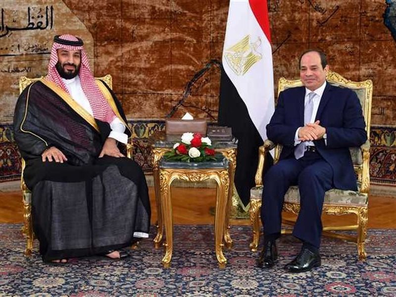 الرئيس عبد الفتاح السيسي ونظيره السعودي 