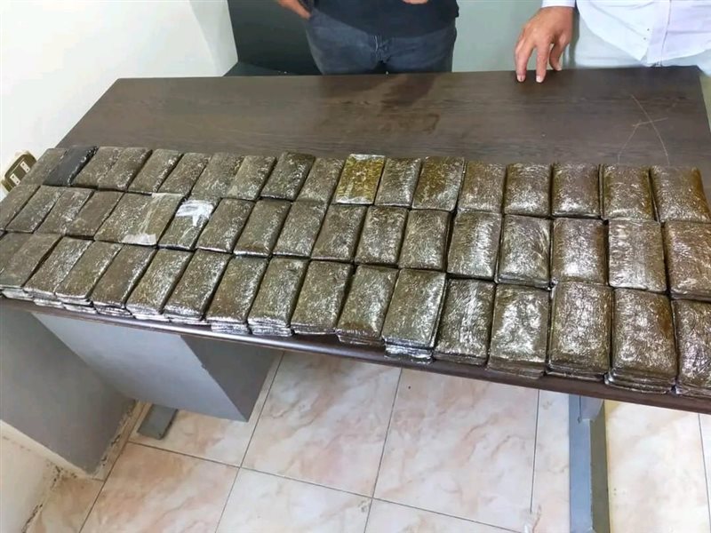 محاولة تهريب كمية من مخدر الحشيش