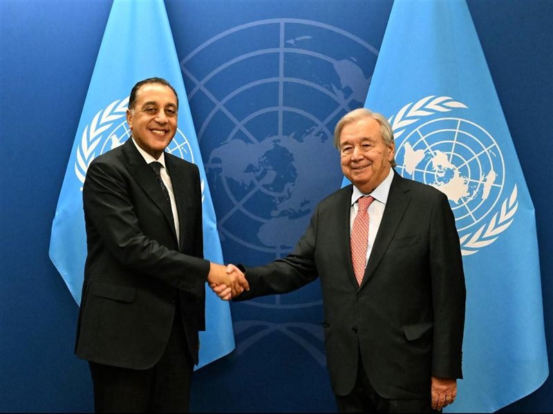 الدكتور مصطفى مدبولي، رئيس مجلس الوزراء، أنطونيو جوتيريش