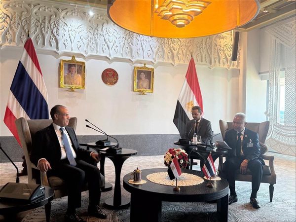 وزير الخارجية يبحث مع رئيس البرلمان التايلاندي تعزيز التعاون الاقتصادي والاستثماري