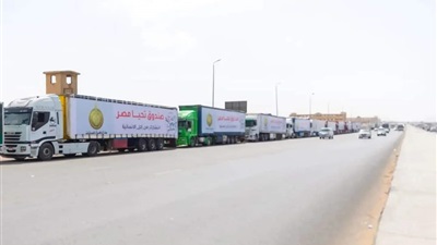  - قافلة صندوق تحيا مصر تنطلق لدعم الأشقاء الفلسطينيين في غزة قبل حلول عيد الفطر المبارك 
